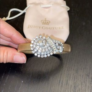 Bronze Juicy Couture bracelet with broach!